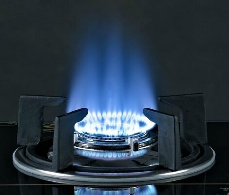 Ngọn lửa xanh chứng tỏ bếp gas hoạt động tốt
